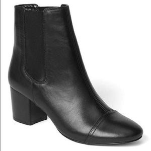 Gap Black Leather Booties Size 11 *NEW!*